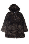 Dark Brown Faux Fur Coat 5