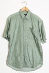 Green Patterned Silk Shirt