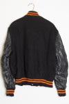 Black and Orange Letterman Jacket