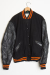 Black and Orange Letterman Jacket