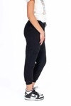 Yin & Yang Applique Sherpa Joggers