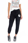 Yin & Yang Applique Sherpa Joggers