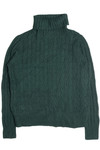 Green J. Crew Fisherman Sweater
