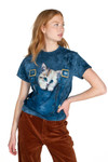 Kitty In Overalls Tie Dye T-Shirt