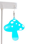 Iridescent Mushroom Earrings