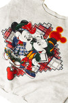 Vintage Mickey and Minnie Plaid Sweatshirt(1990s)