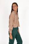 Crop Corduroy Shirt