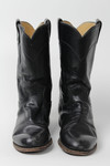Justin Black Cowboy Boots (Sz. 9 A) 1276