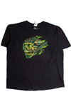 Green Skull Harley Davidson T-Shirt (2010s)677