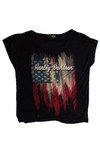 American Flag Harley Davidson T-Shirt (2010s) 678