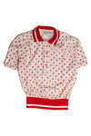 Vintage Red Polka Dot Pullover Top (sz. 6)