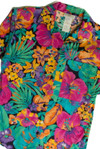 Vintage Tropical Floral Button Up Shirt (1980s)