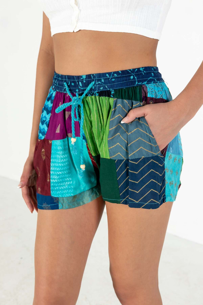 Patchwork shorts