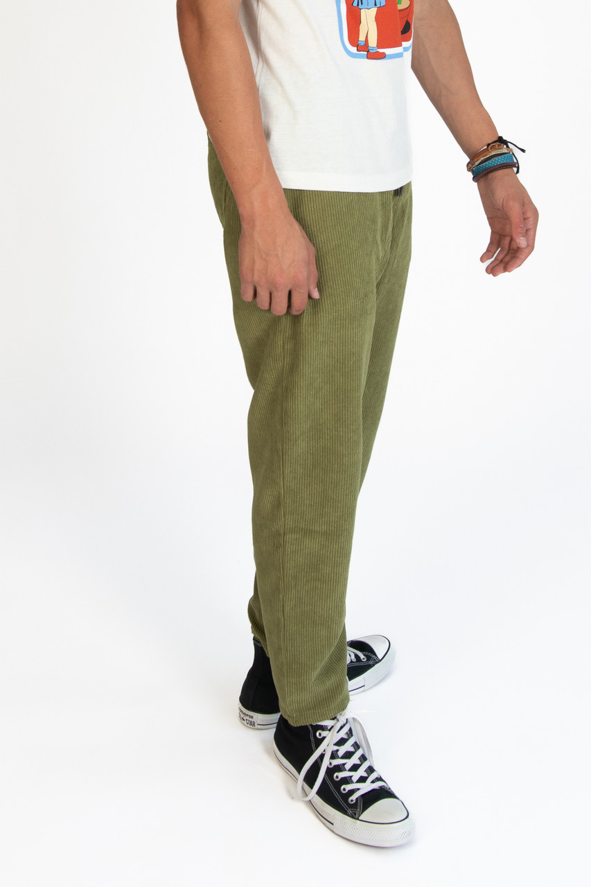 Olive Corduroy Beach Pants