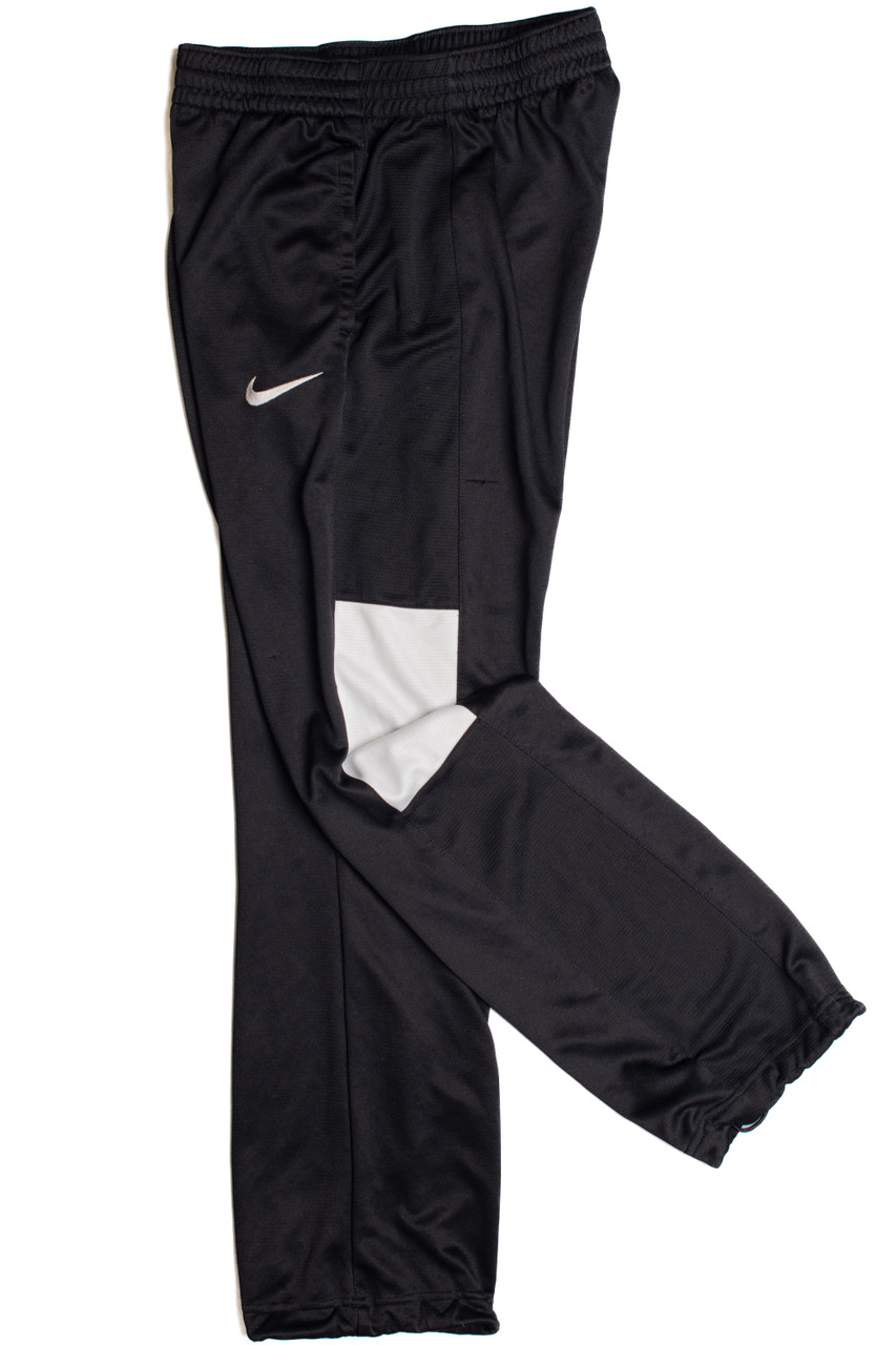 Nike Dri-Fit Athletic Track Pants Boys 2XL XXL Black Drawstring Elastic  Waist | eBay