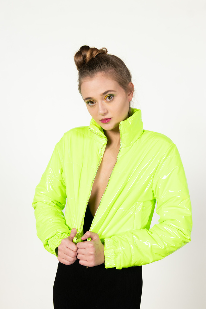 ASOS DESIGN oversized twill jacket in lime green | ASOS