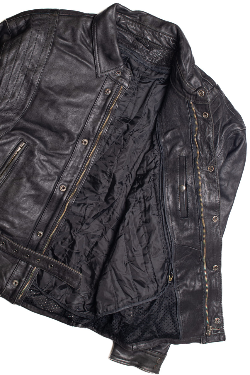 Echtes Leder Motorcycle Jacket 352 - Ragstock.com