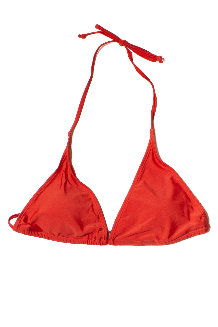 Samengroeiing radar Vesting Bright Red Triangle Bikini Top