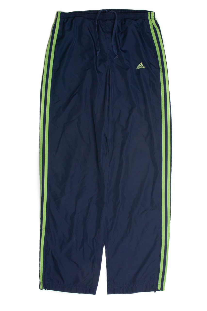 Vintage Navy and Green Adidas Track Pants