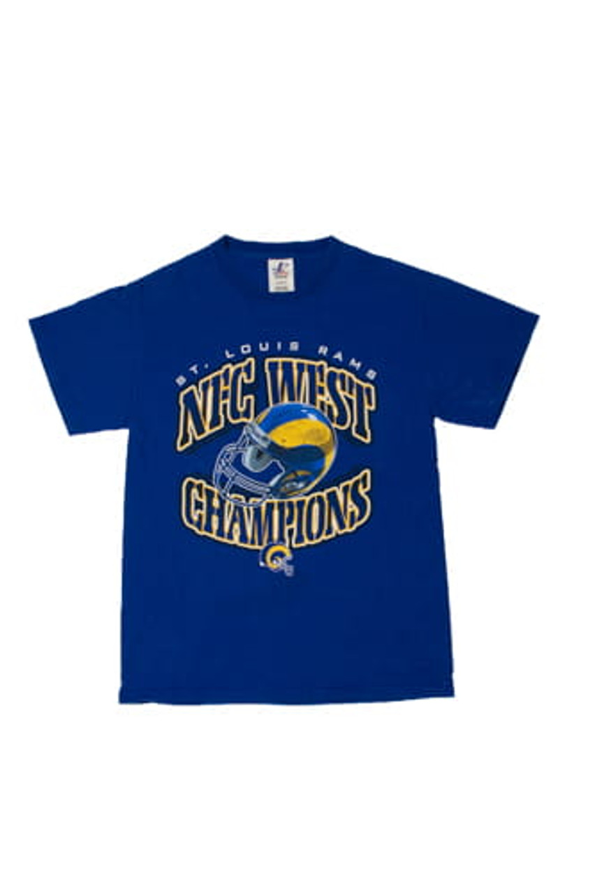 Vintage St. Louis Rams NFC West Champions Logo Athletic T-Shirt (8963) 