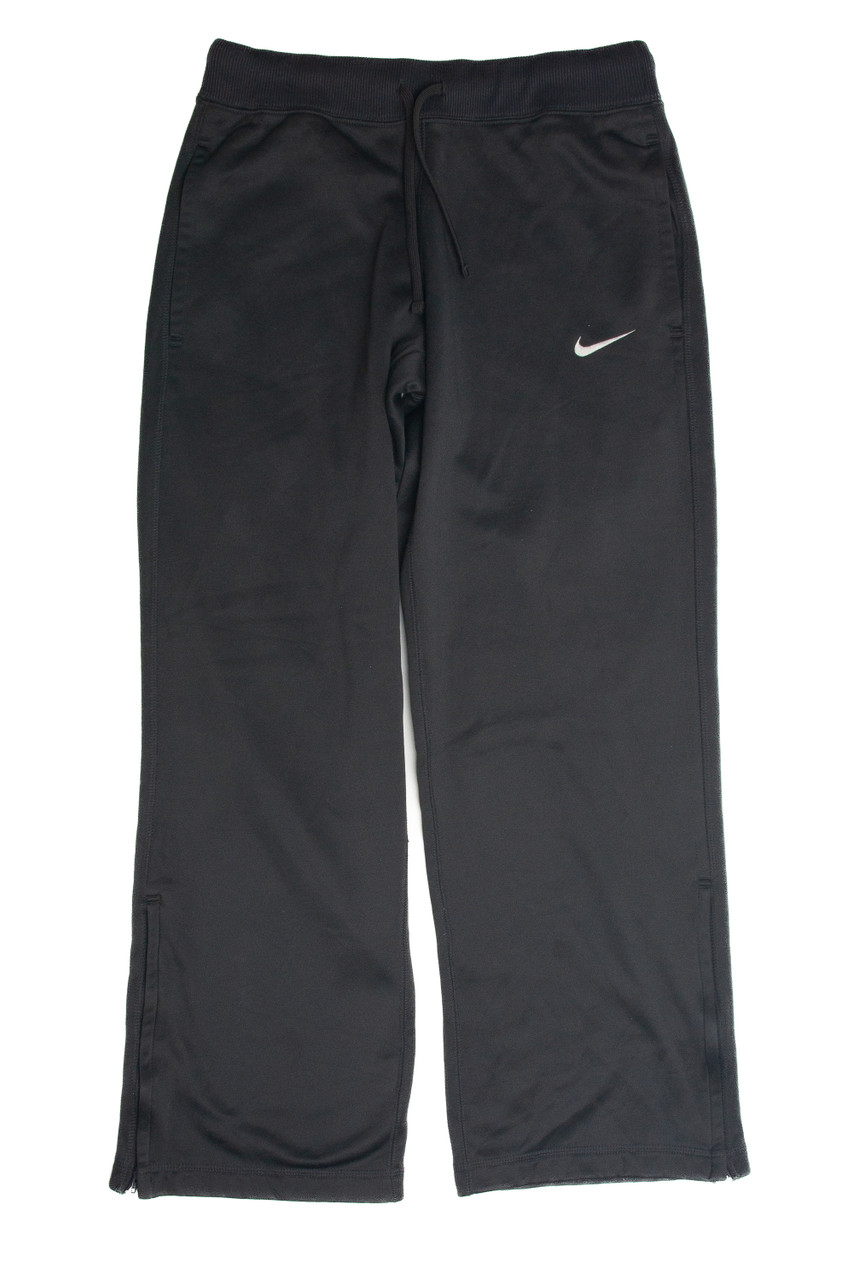 vintage nike sweatpants black with white stripes Size S 
