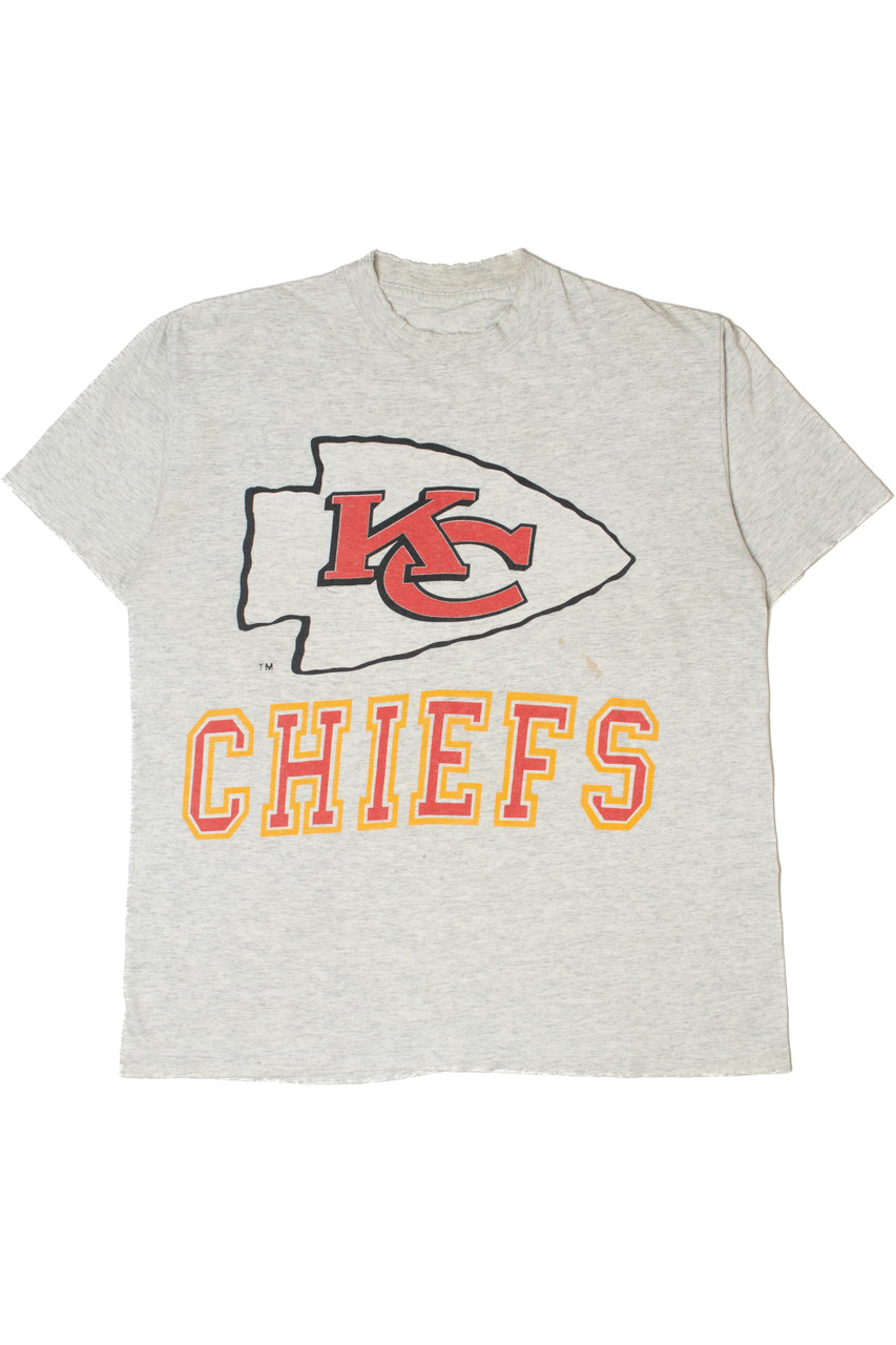 Vintage Thrashed Kansas City Chiefs NFL Single Stitch T-Shirt