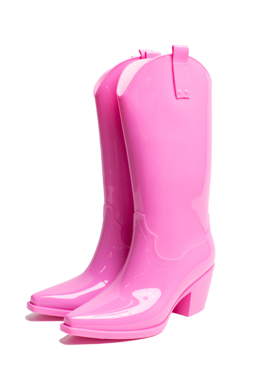 Women's Pink Rain Boots