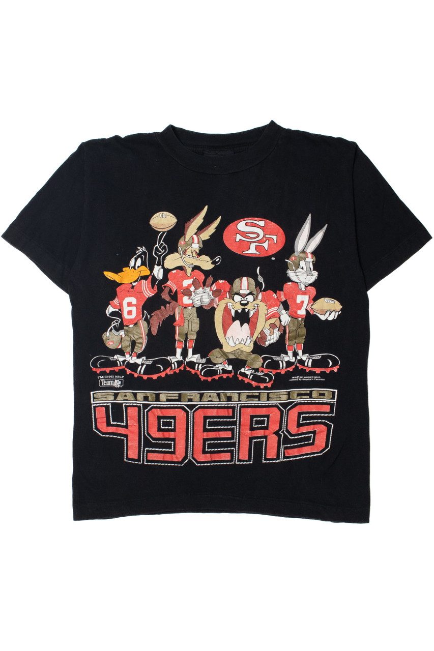 Vintage 90s Looney Tunes San Francisco 49ers Nfl Shirt - High-Quality  Printed Brand