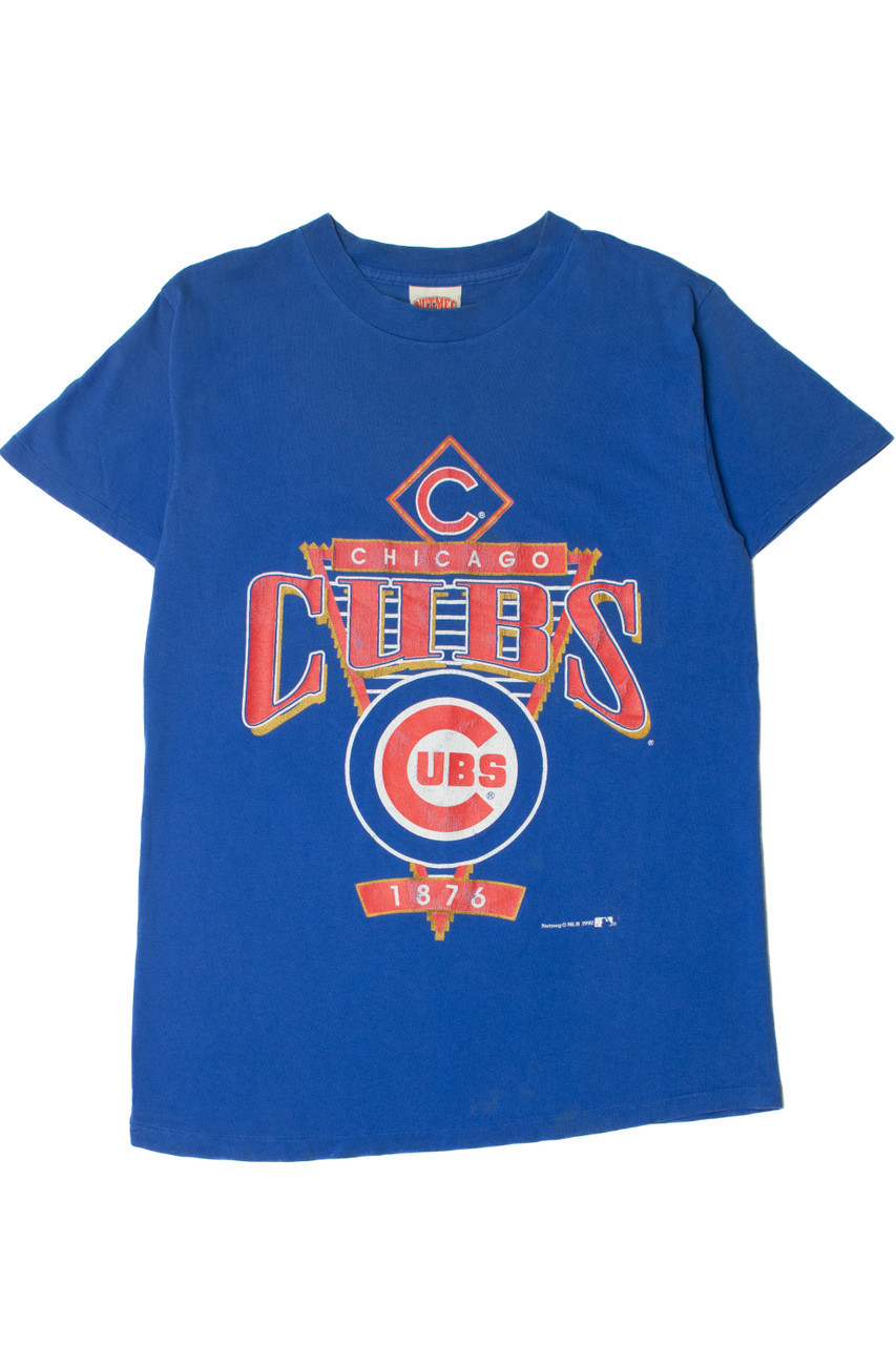 Vintage 90s the Chicago Cubs MBL Baseball T Shirt Large Size 