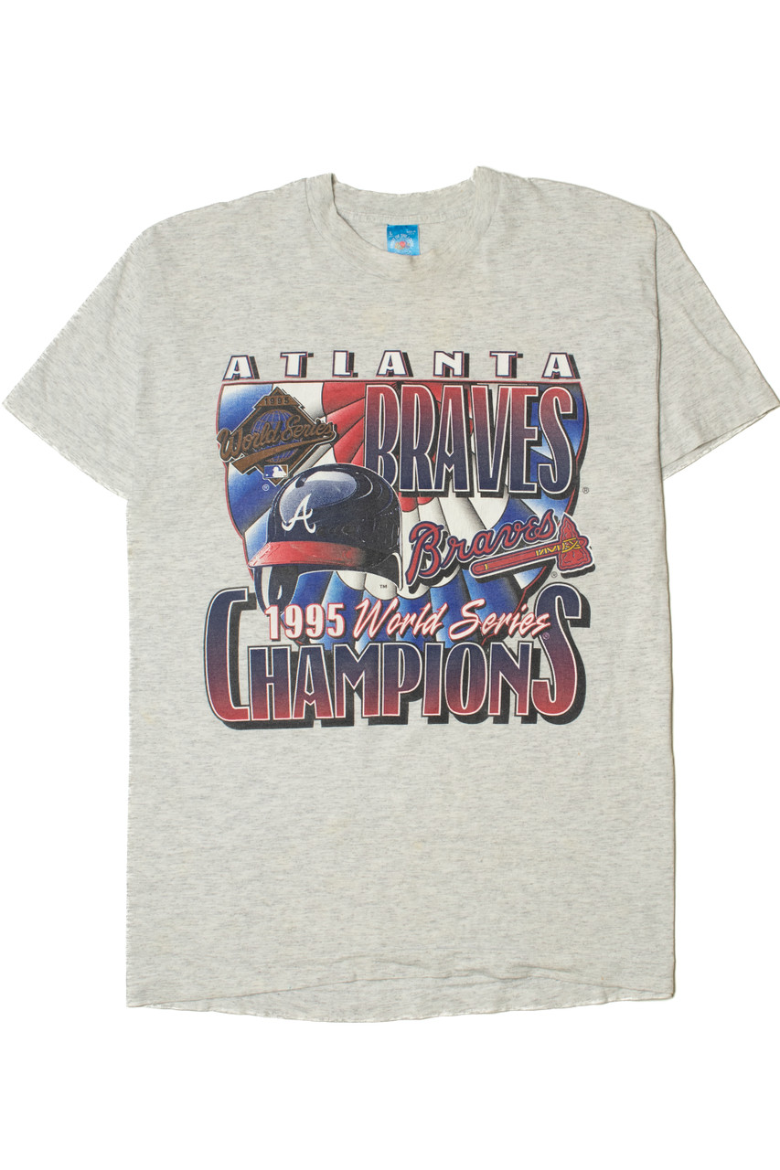 Vintage Atlanta Braves 1995 World Series Champions MLB T-Shirt 