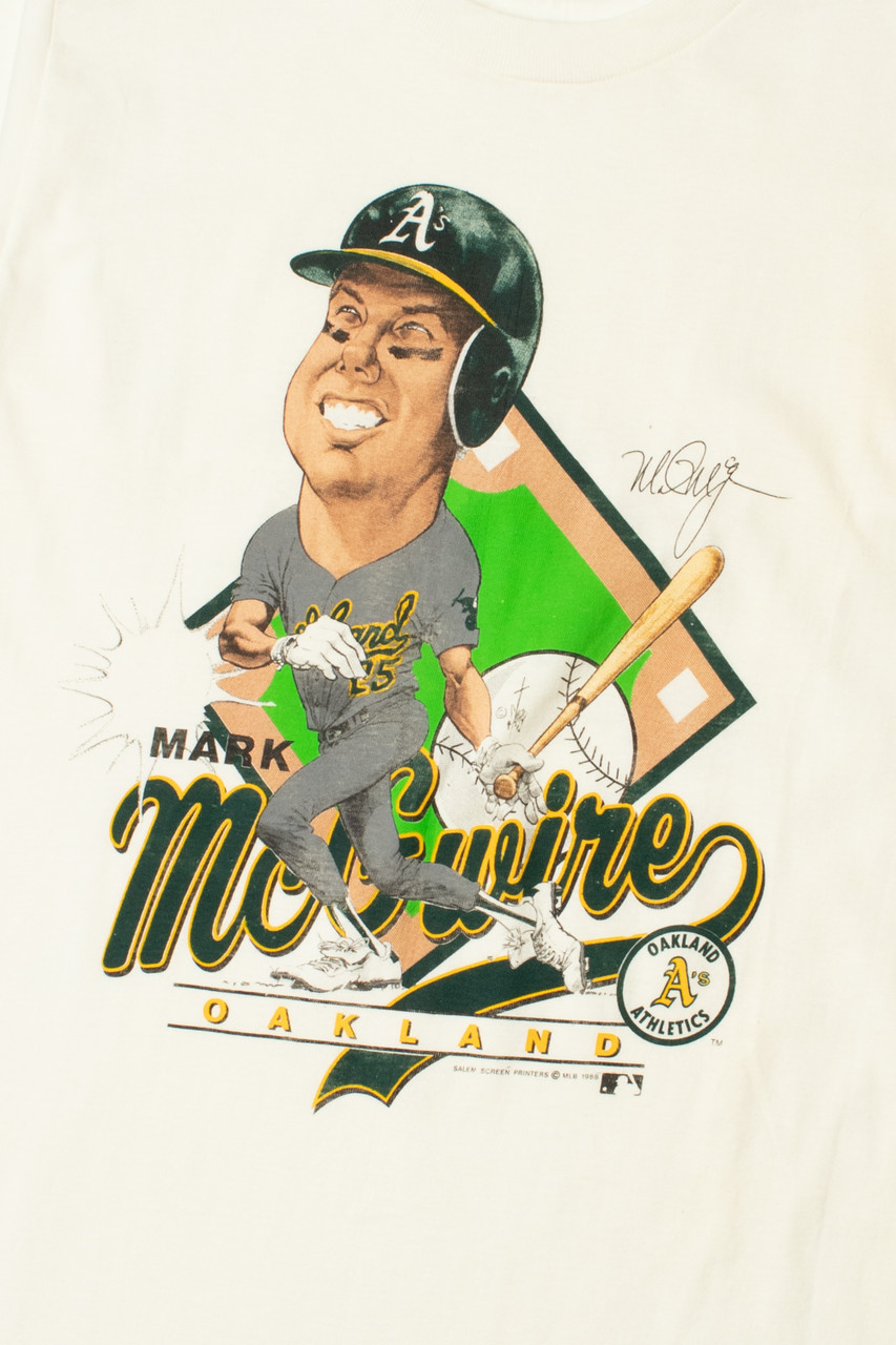 Vintage Mark McGuire Oakland MLB Baseball Caricature T-Shirt - Ragstock.com