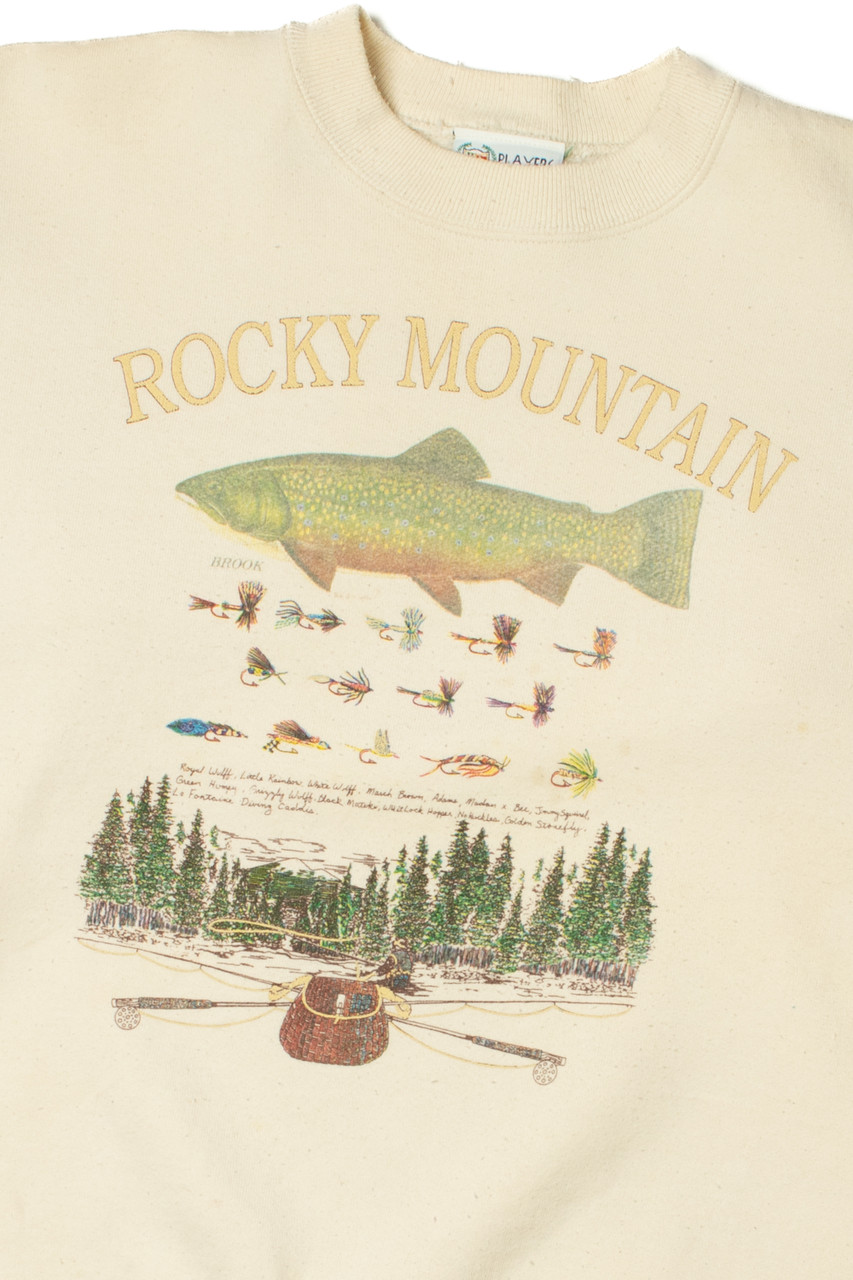 Vintage Rocky Mountain Fly Fishing Sweatshirt