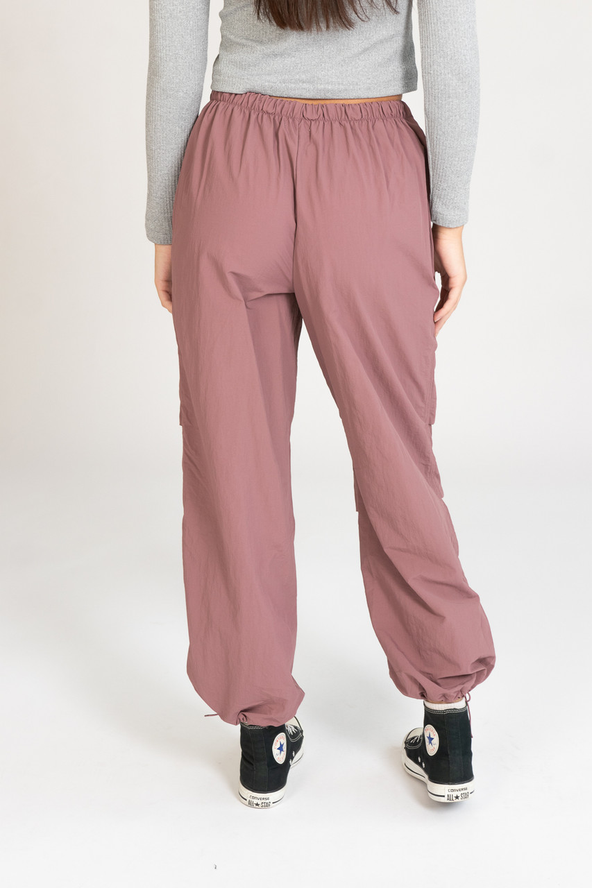 Rose Taupe Parachute Pants