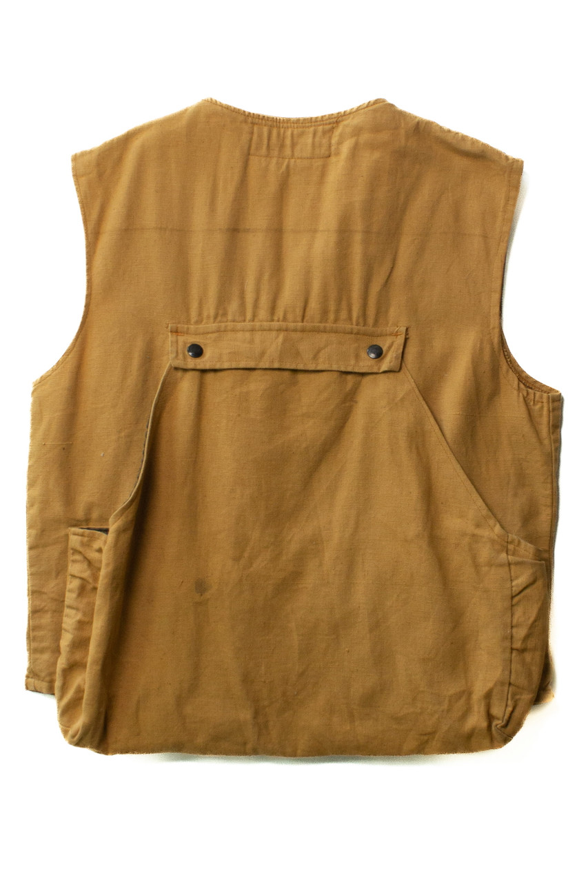 Vintage Tan Canvas Ostling Outdoors Fishing Vest (1970s