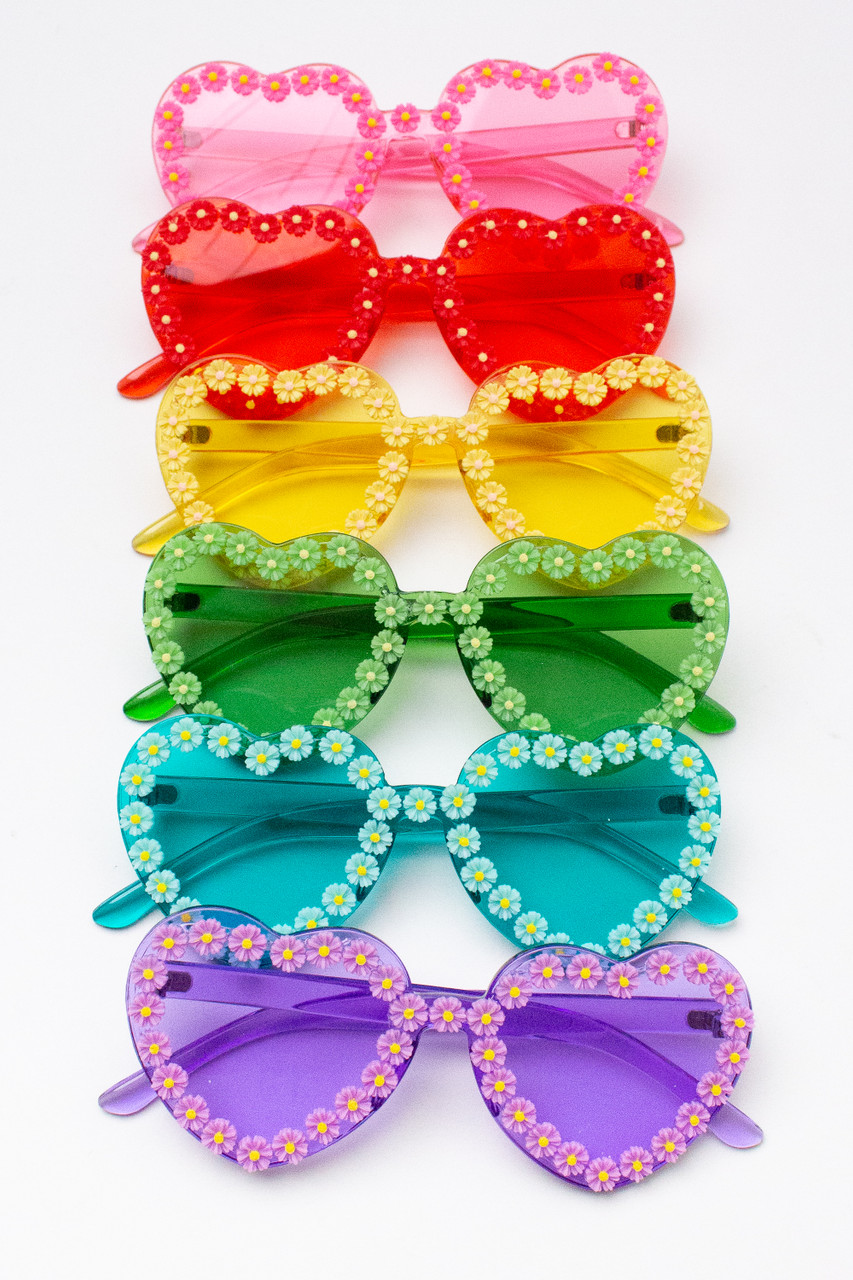 Teal Heart Sunglasses | Claire's US