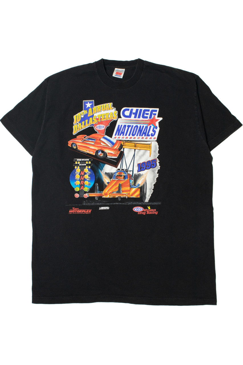 Vintage 1995 NHRA Winston Drag Racing Chief Nationals T-Shirt