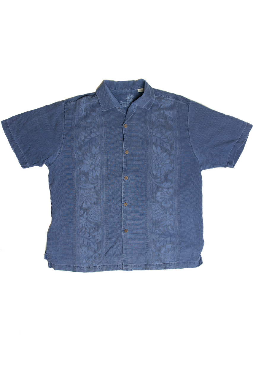 Vintage Blue Tommy Bahama Hawaiian Shirt 