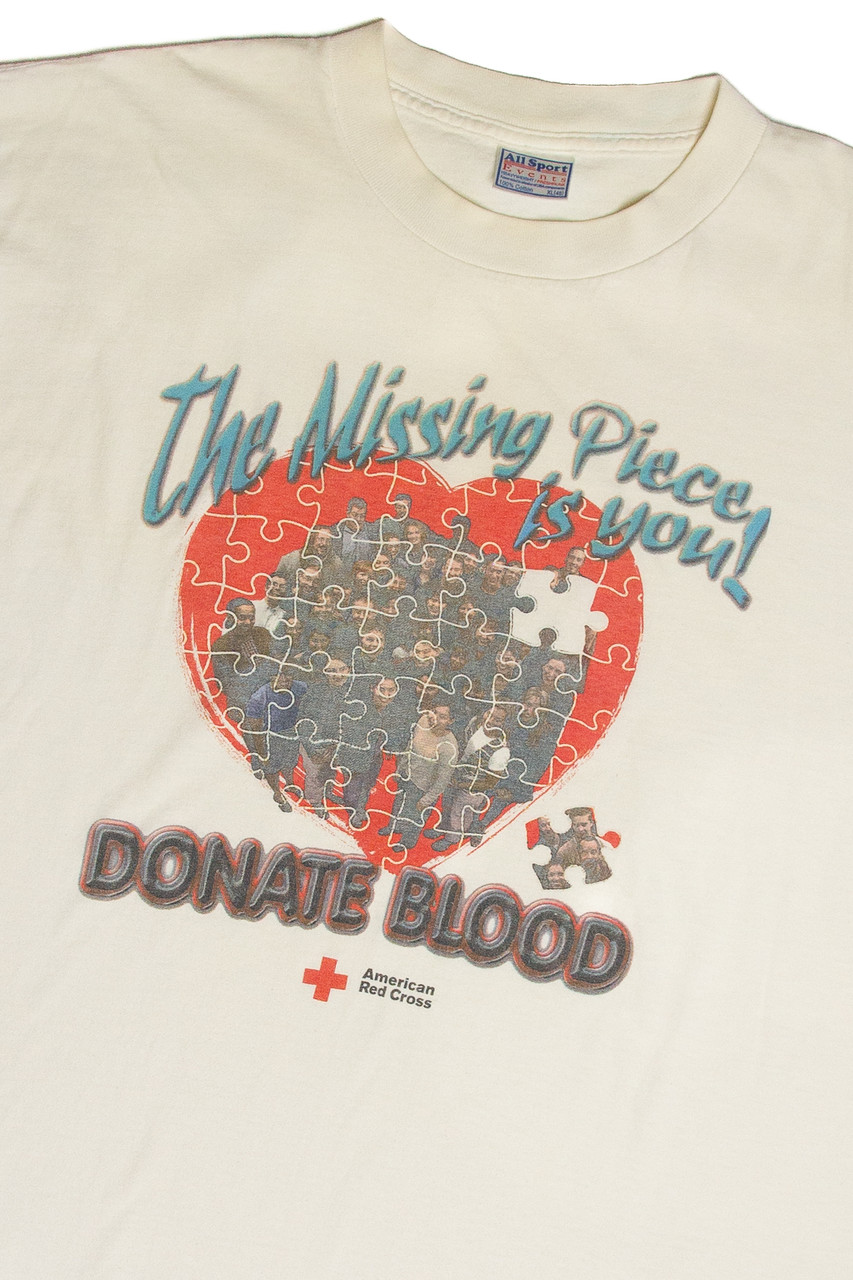 Vintage Donate Blood American Red Cross T-Shirt - Ragstock.com