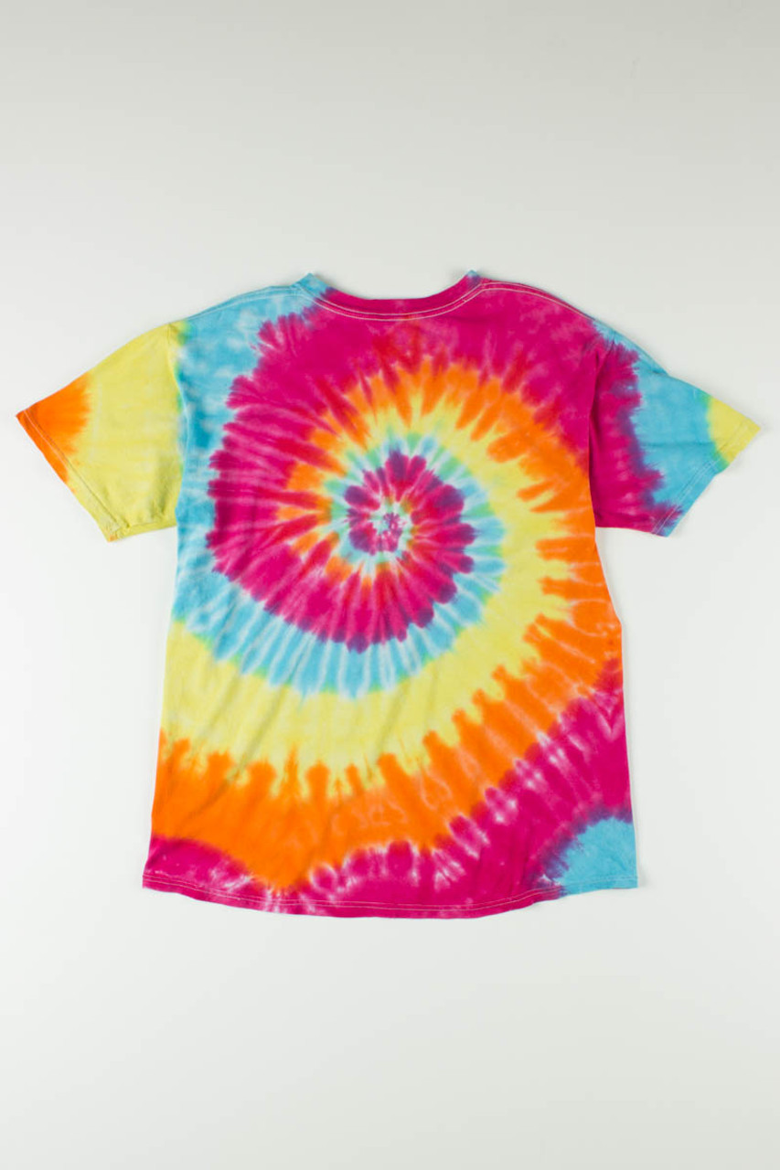 Rainbow Tie-Dye Shaka Shirt, (embroidered white front logo) – Campervan  Coffee