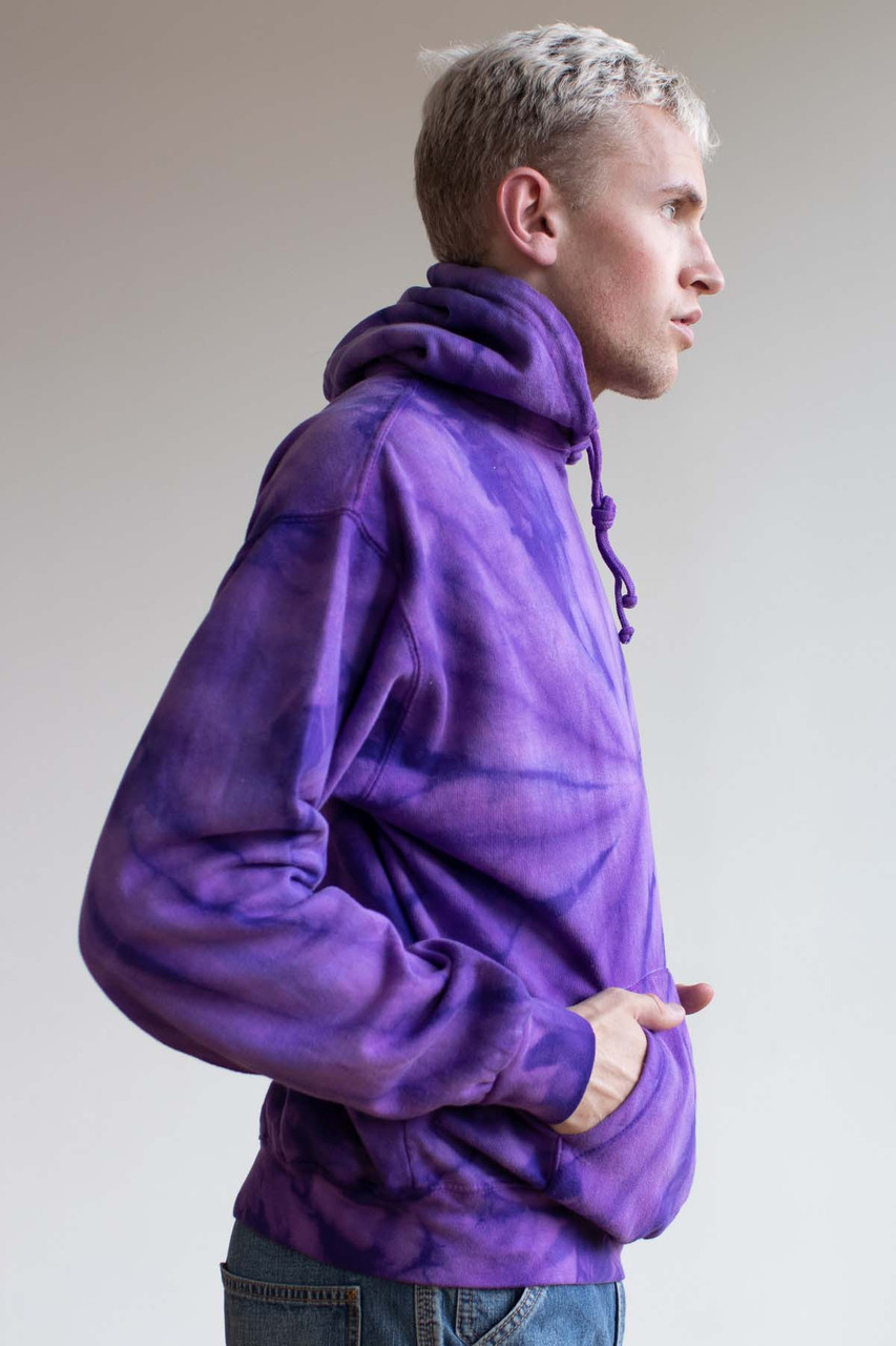 Tie Dyed Shop Purple Spiral Pullover Tie Dye Hoodie Sweatshirt Men Women  Teens at  Men’s Clothing store