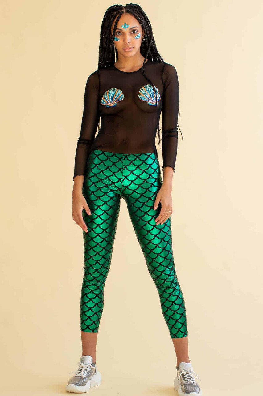 Green Mermaid Leggings – MessQueen New York