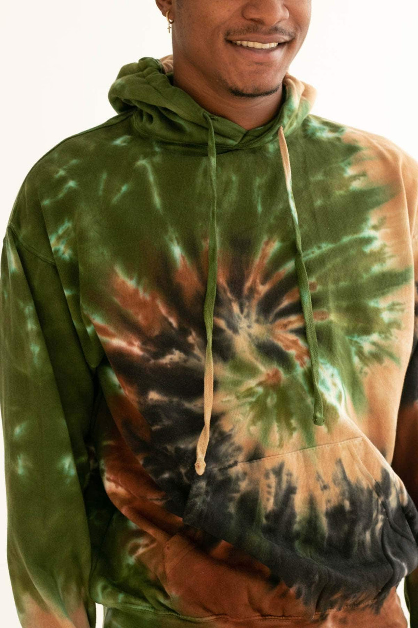 Camouflage Swirl Tie Dye Hoodie