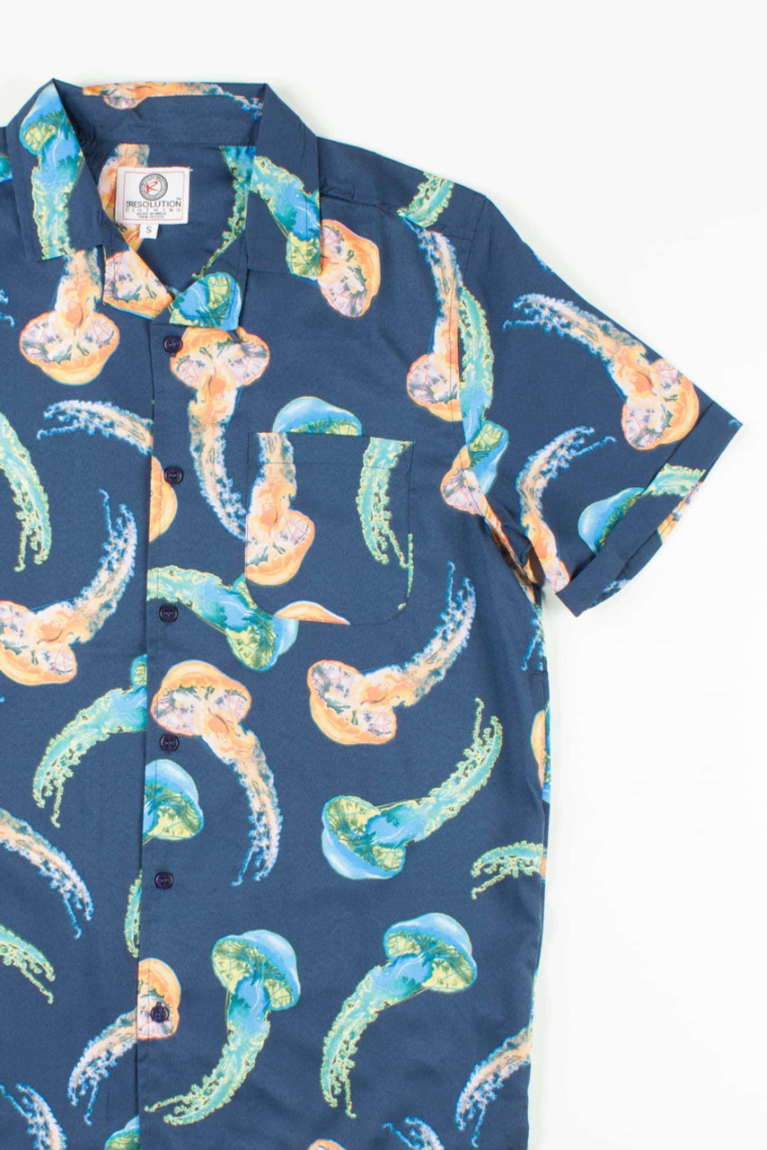 Neon Jellyfish Hawaiian Shirt - Ragstock.com