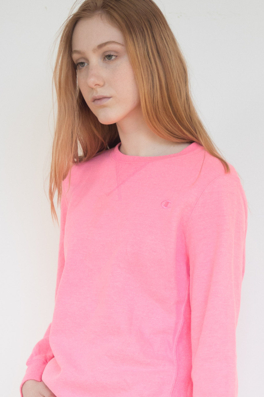 Neon pink deals champion sweater