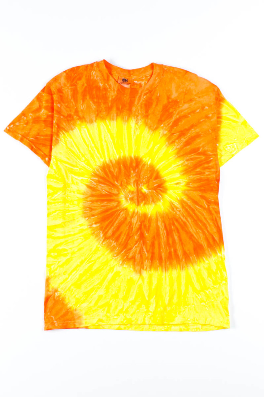 Yellow Orange Tie Dye Shirt 