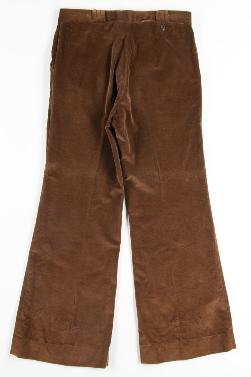 Vintage Velvet Trousers  Brown  Garmentory