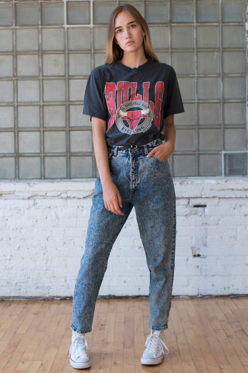 CHICAGO BULLS TEE | black wash