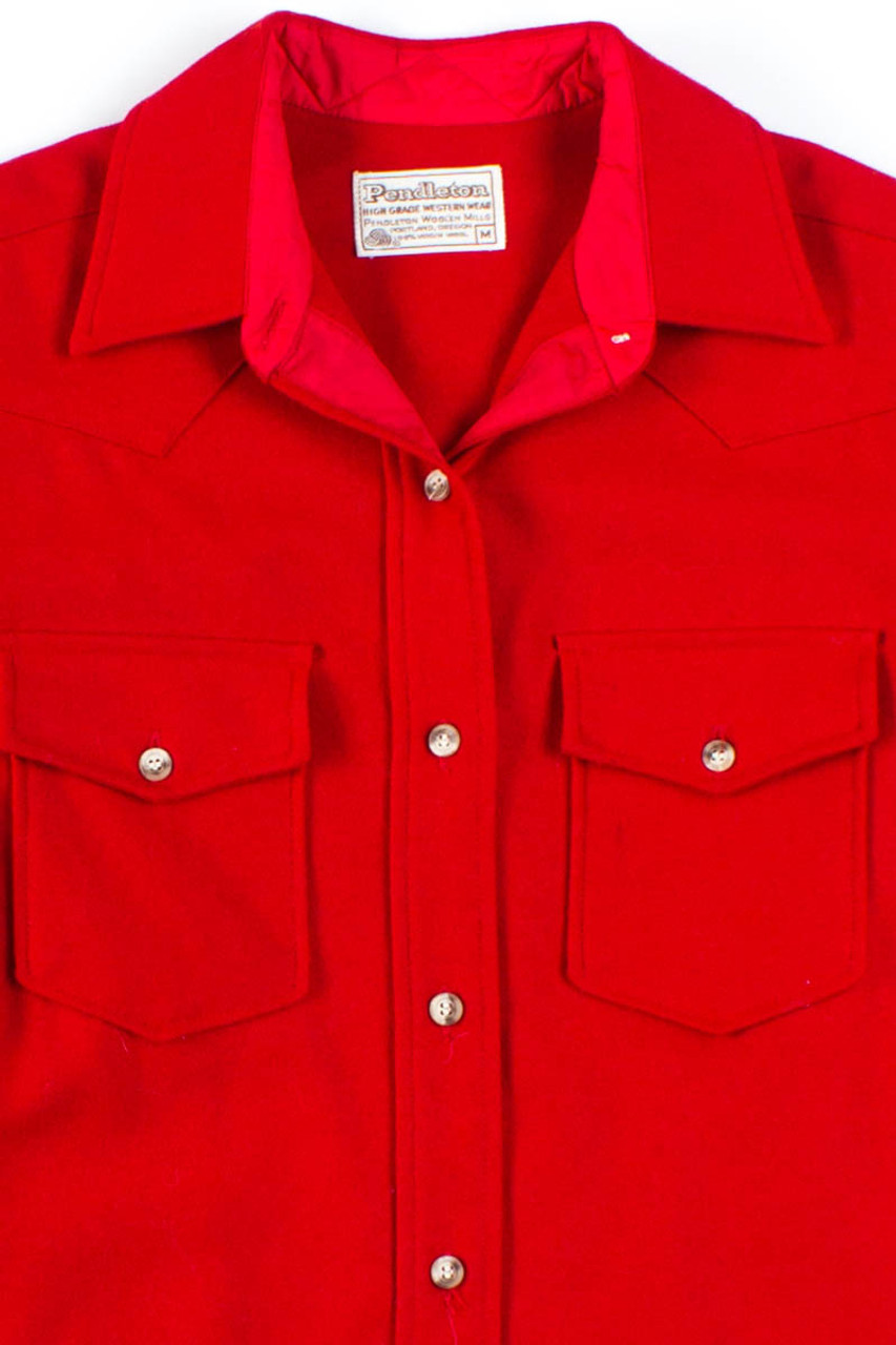 Vintage Red Pendleton Wool Shirt - Ragstock.com