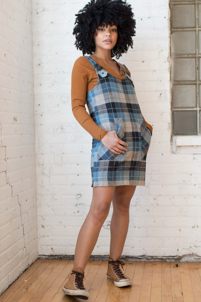 Blue Plaid Dress