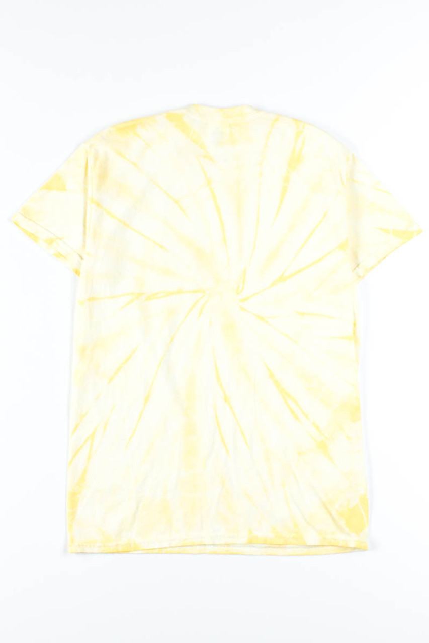 Tie dye sales yellow shirt